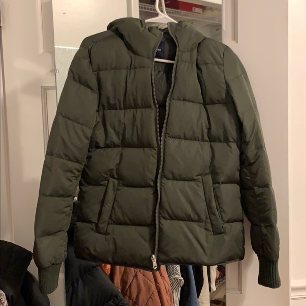 NWOT Green Puffer Coat